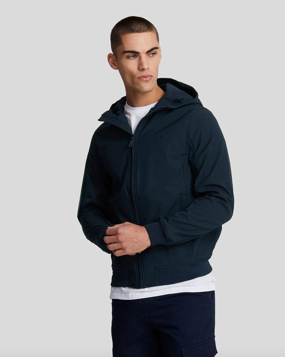 Heren - jas - Tonal Eagle Fleece Back Softshell - navy